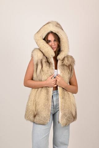 Gilet in volpe della Groenlandia A199