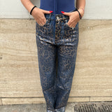 Jeans laminato Leopard