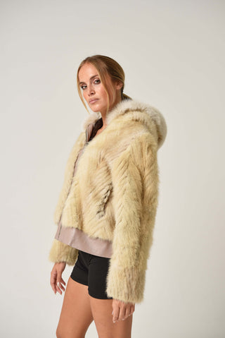 Bomber in volpe e visone 152