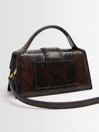 Borsa Le Bambino in pelle effetto serpente