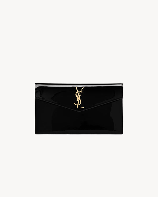 POCHETTE UPTOWN IN PELLE VERNICIATA