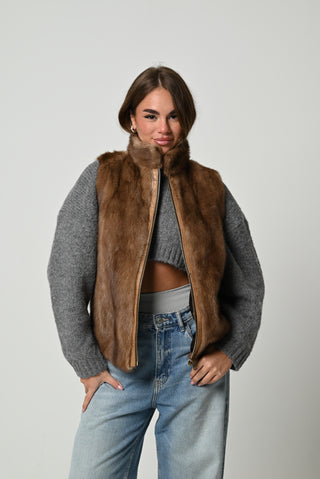 Gilet in visone 1280