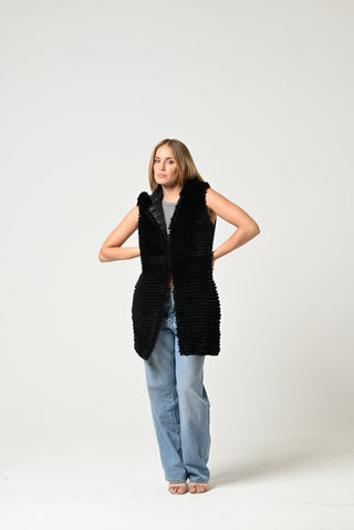 Rabbit fur vest 129