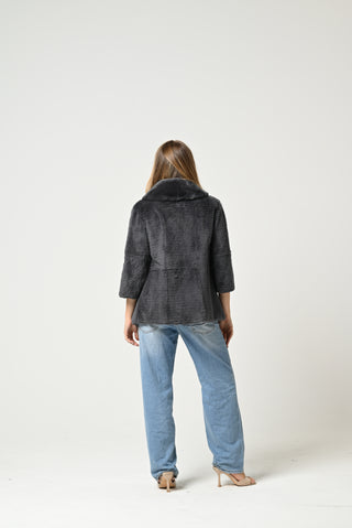 Rabbit and mink jacket 132