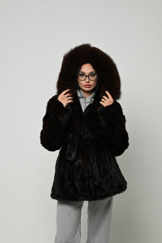 Giacca visone e volpe 569