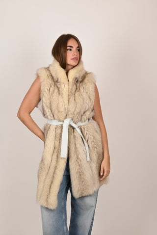 Gilet in volpe della Groenlandia A111