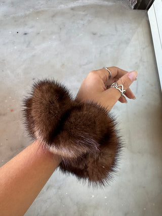 Mink Hair Scrunchie