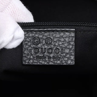 Gucci GG Canvas Canvas & Leather Hand bag Black