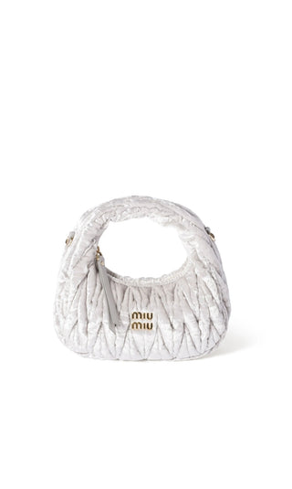 Borsa Wander in velluto Miu Miu