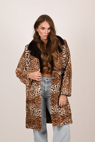 Ocelot and mink jacket A118