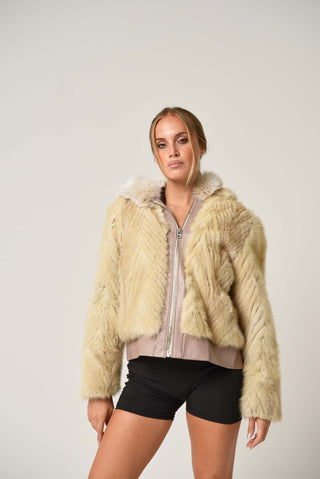 Bomber in volpe e visone 152