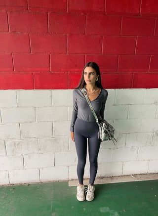 Leggings contenitivo grigio