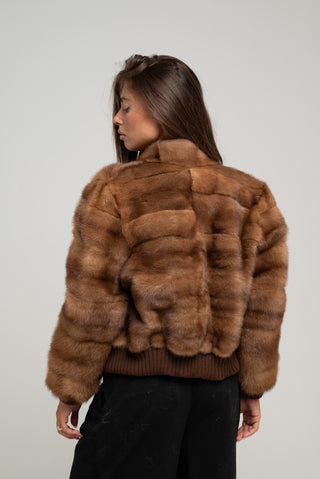 Mink Bomber Jacket 232