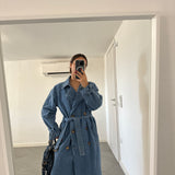 Trench in denim