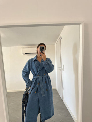 Trench in denim