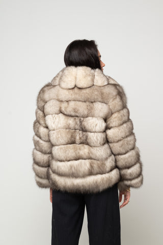 Giacca in volpe modello Sermona 
- Artic Frost