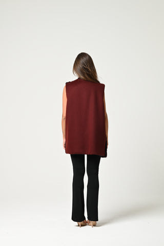 Gilet in visone e lana 22