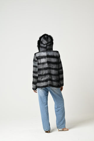 Giacca in lapin e volpe 104