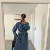 Trench in denim