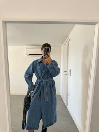 Trench in denim