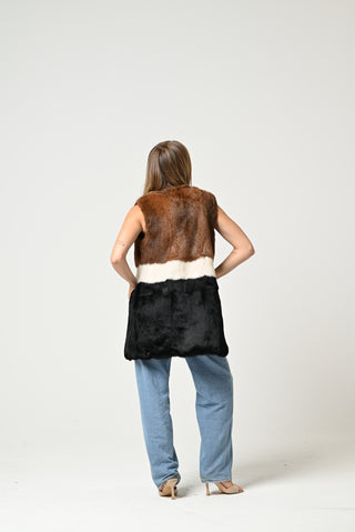 Rabbit fur vest 131