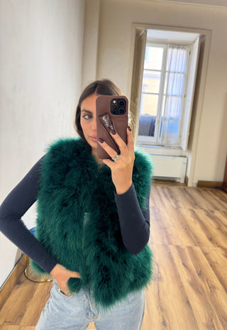 Gilet en plumes S8