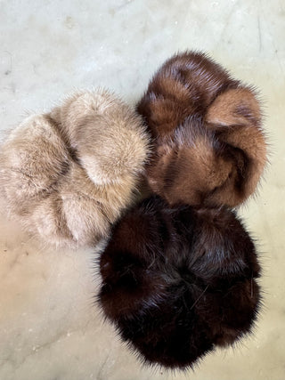 Mink Hair Scrunchie