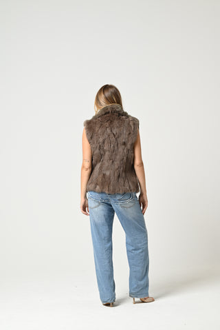 Gilet en fourrure de lapin 105