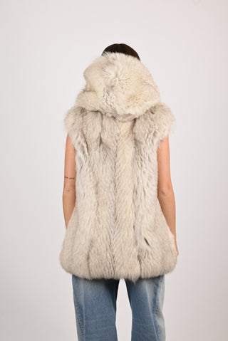 Gilet in volpe della Groenlandia A762