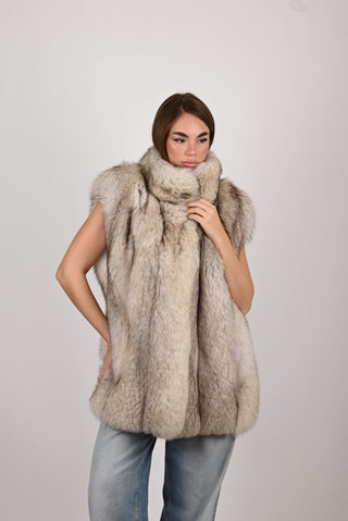 Gilet in volpe della Groenlandia A773