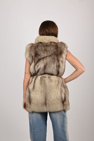 Gilet in volpe della Groenlandia A776
