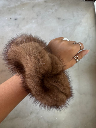 Mink Hair Scrunchie