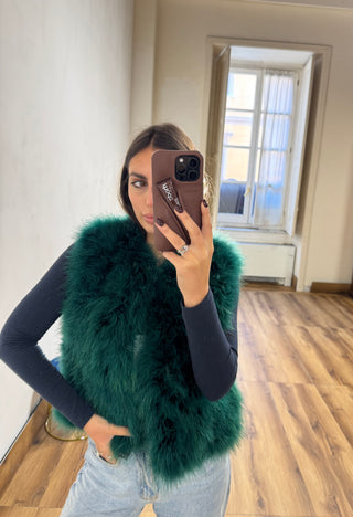 Gilet en plumes S8