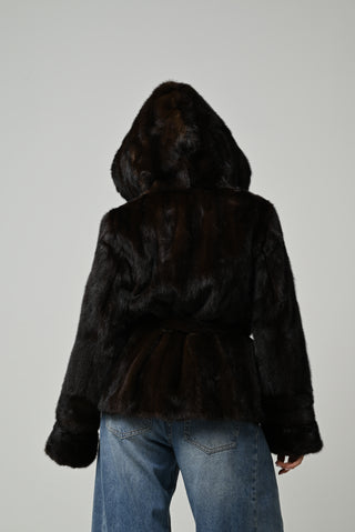 Visoni cappuccio e cintura 1043