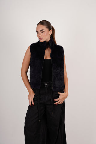 Gilet in visone A475
